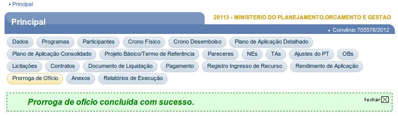 Figura 122 O sistema exibirá mensagem Aditivação concluída com sucesso!