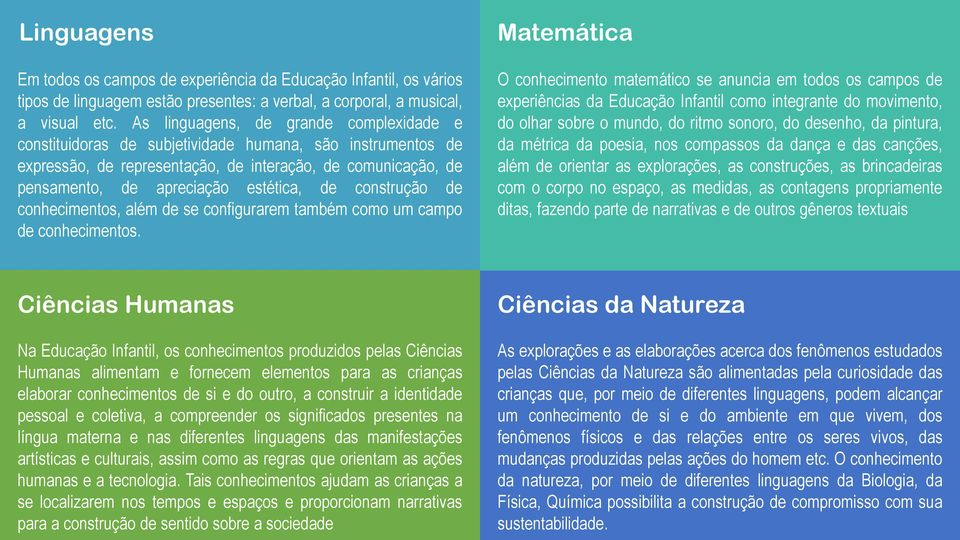 de construção de conhecimentos, além de se configurarem também como um campo de conhecimentos.