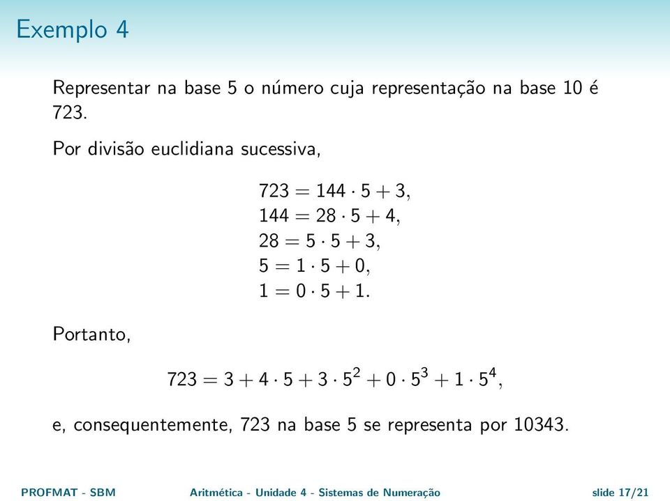 5 = 1 5 + 0, 1 = 0 5 + 1.