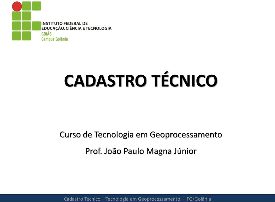 em Geoprocessamento