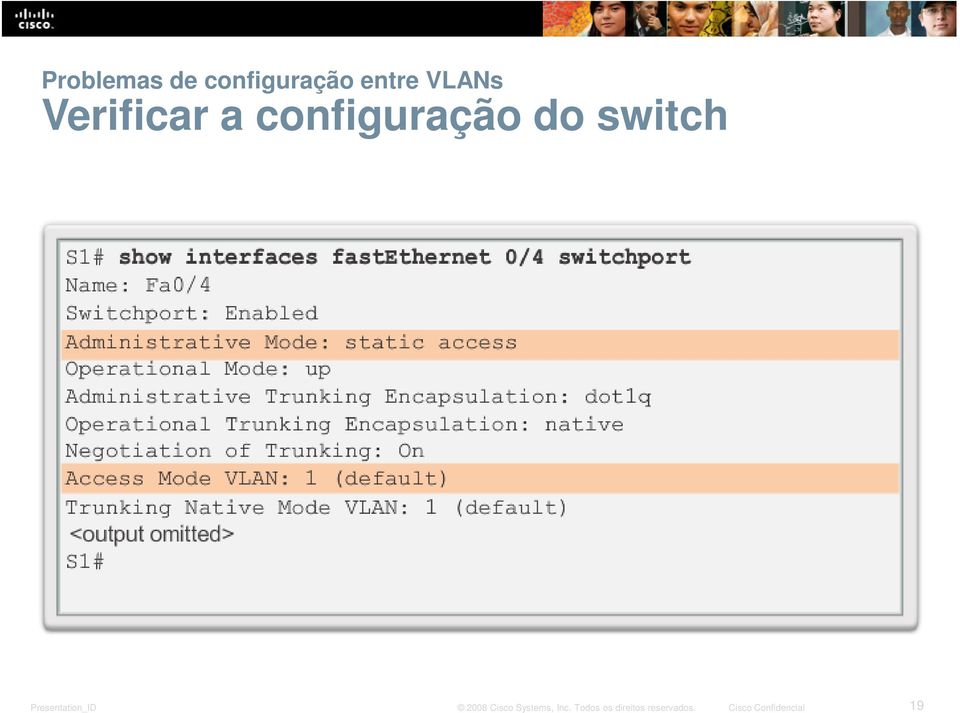 VLANs Verificar a