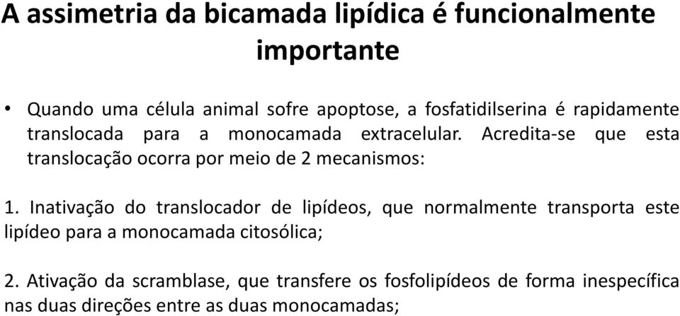 Acredita-se que esta translocação ocorra por meio de 2 mecanismos: 1.