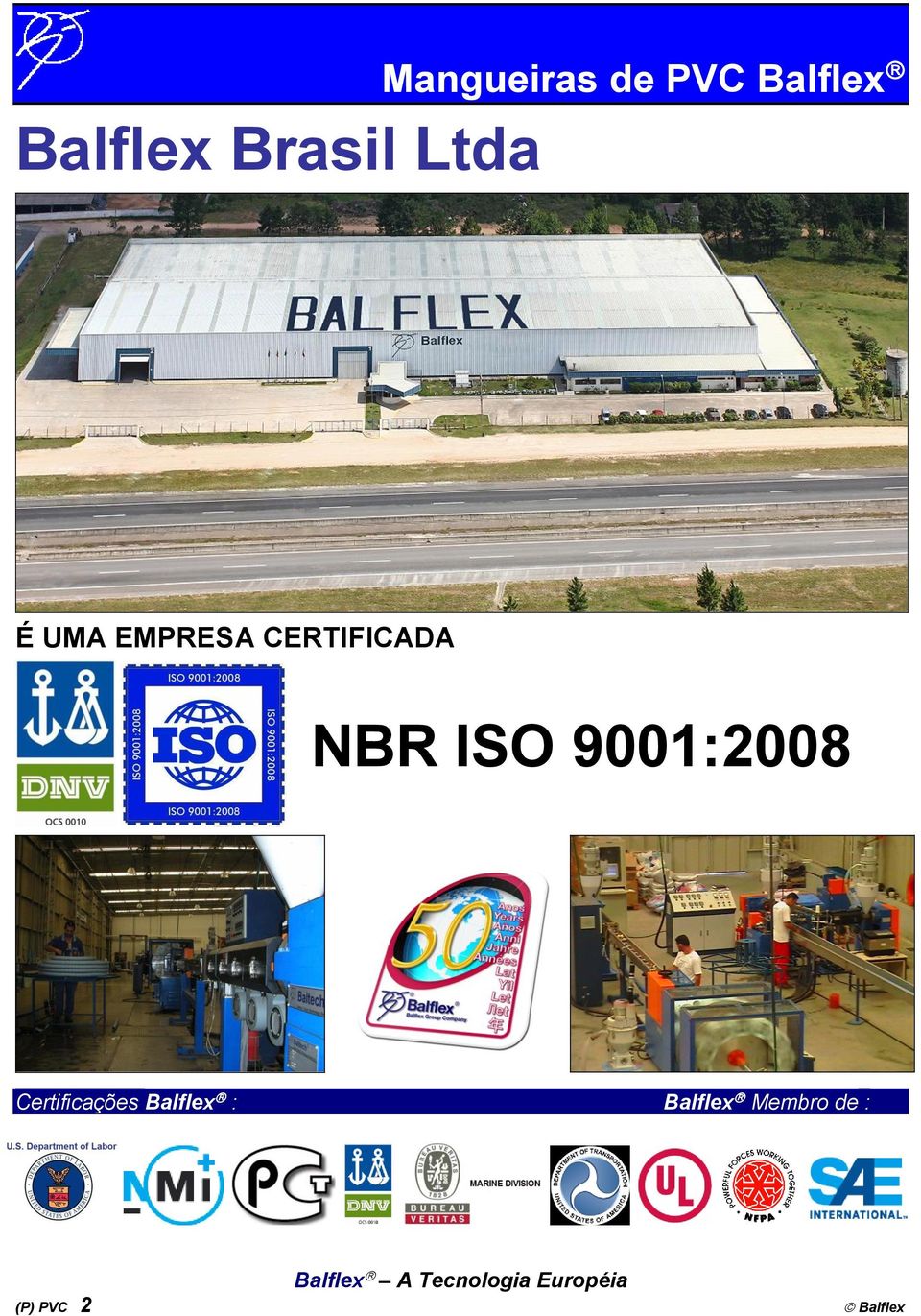 NBR ISO 9001:2008 Certificações