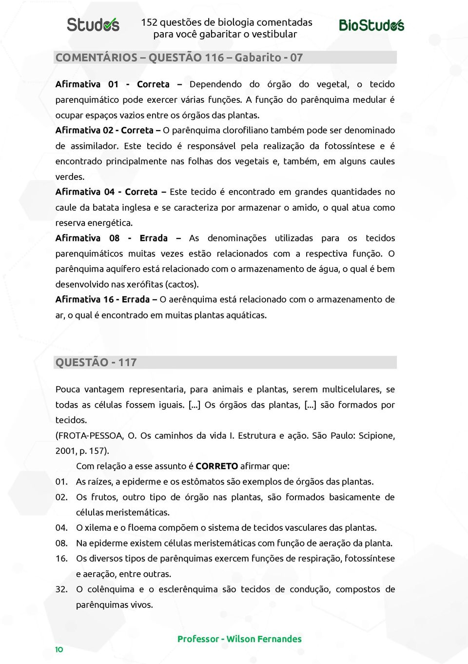 Este tecido é responsável pela realização da fotossíntese e é encontrado principalmente nas folhas dos vegetais e, também, em alguns caules verdes.