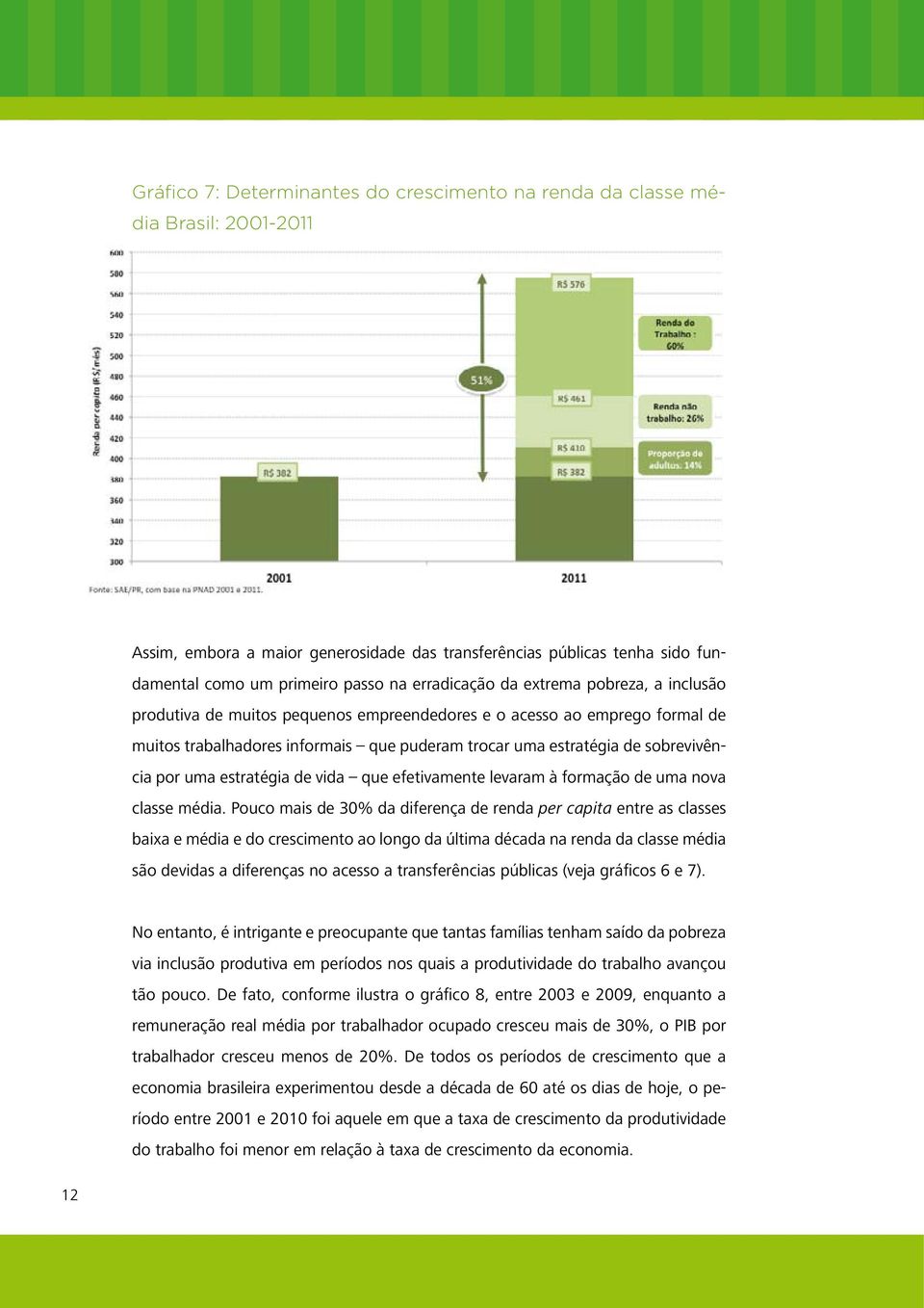 sobrevivência por uma estratégia de vida que efetivamente levaram à formação de uma nova classe média.