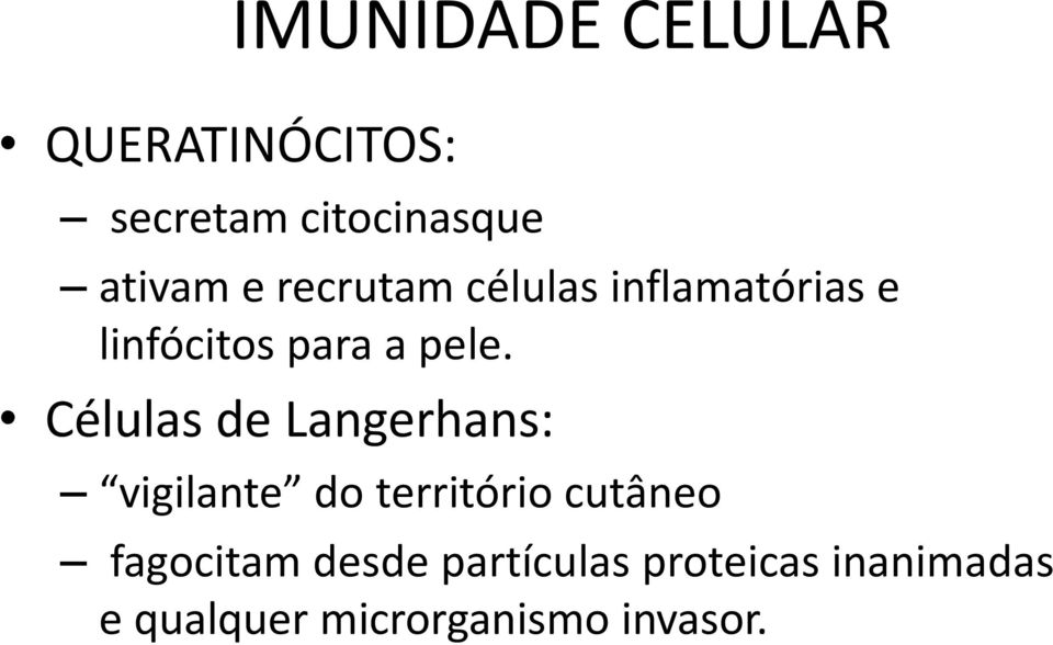 Células de Langerhans: vigilante do território cutâneo fagocitam