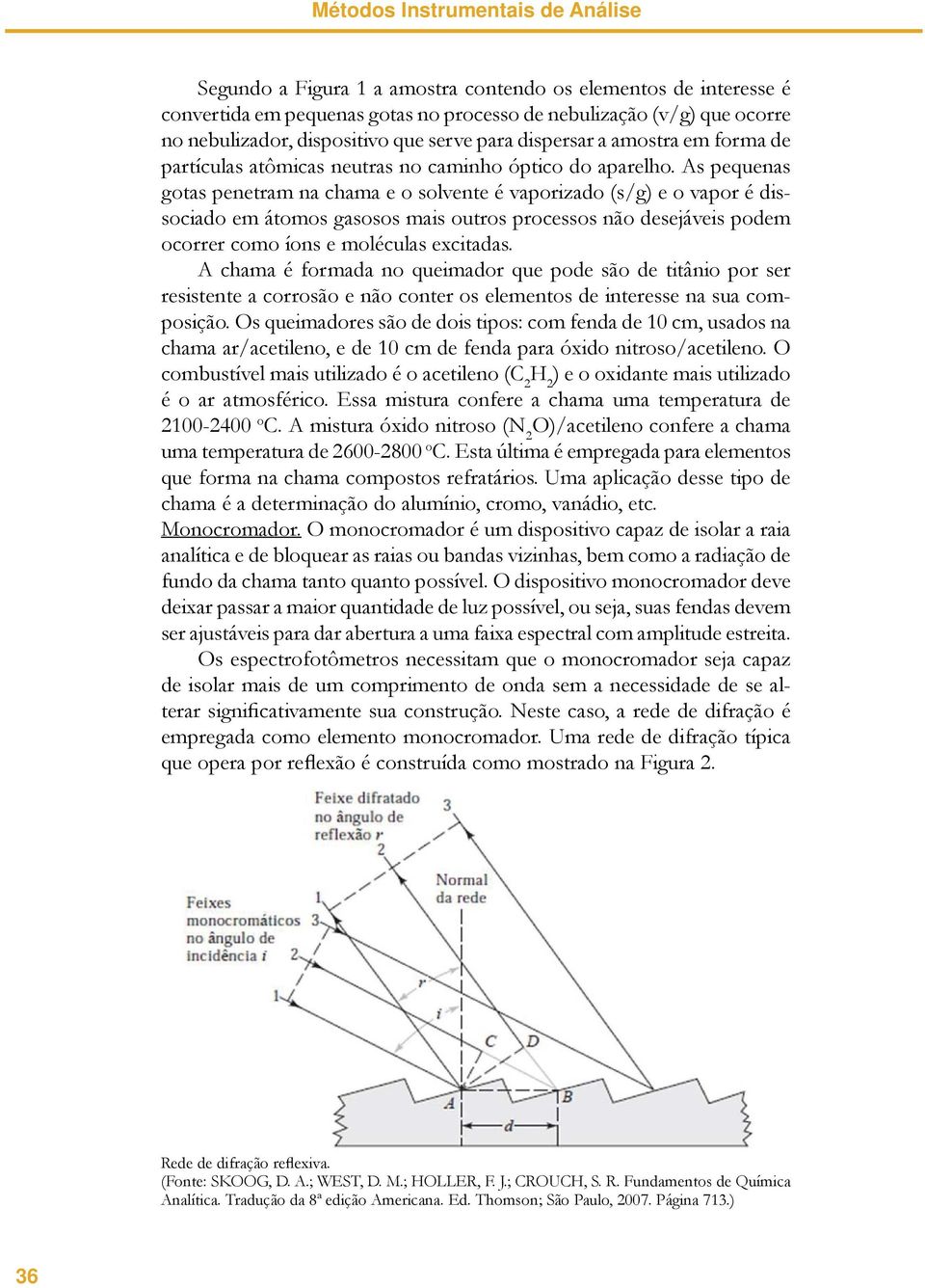 As pequenas gotas penetram na chama e o solvente é vaporizado (s/g) e o vapor é dissociado em átomos gasosos mais outros processos não desejáveis podem ocorrer como íons e moléculas excitadas.