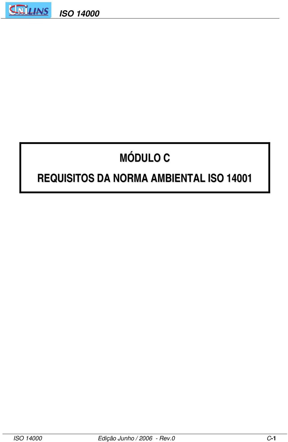 14001 ISO 14000 Edição