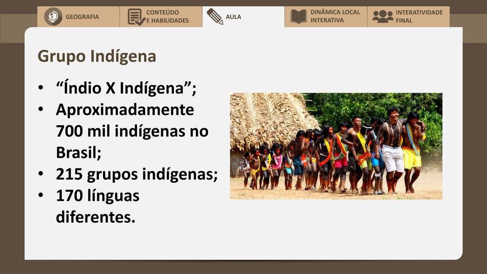 mil indígenas no Brasil; 215