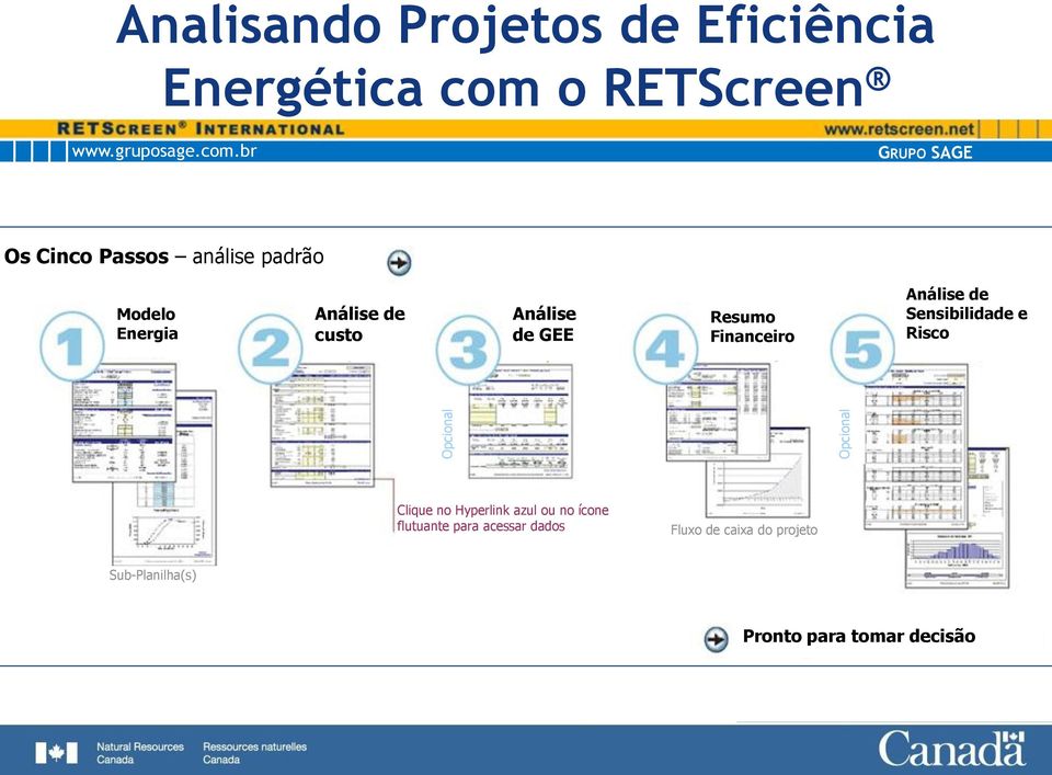 Financeiro Análise de Sensibilidade e Risco Clique no Hyperlink azul ou no ícone