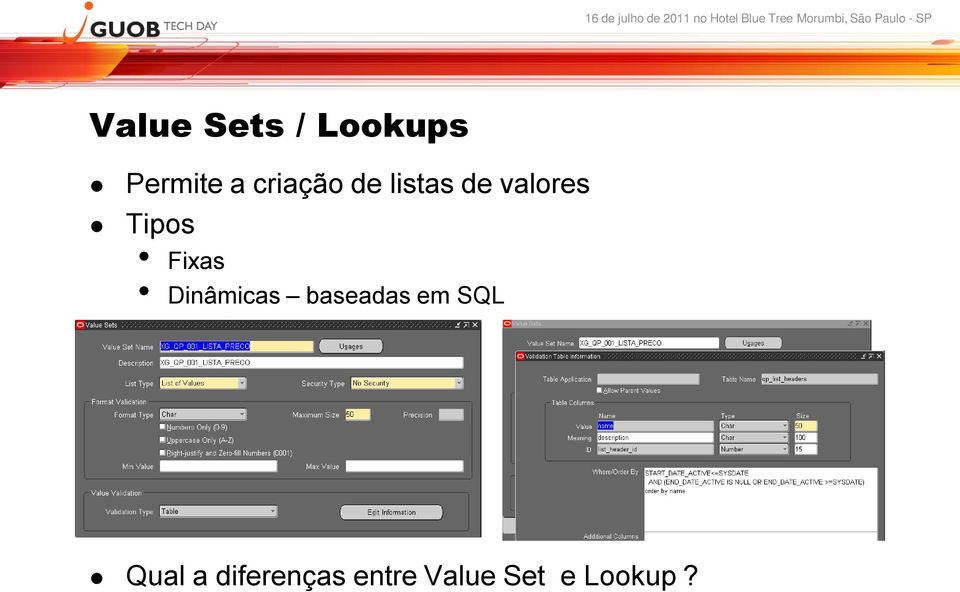 Fixas Dinâmicas baseadas em SQL