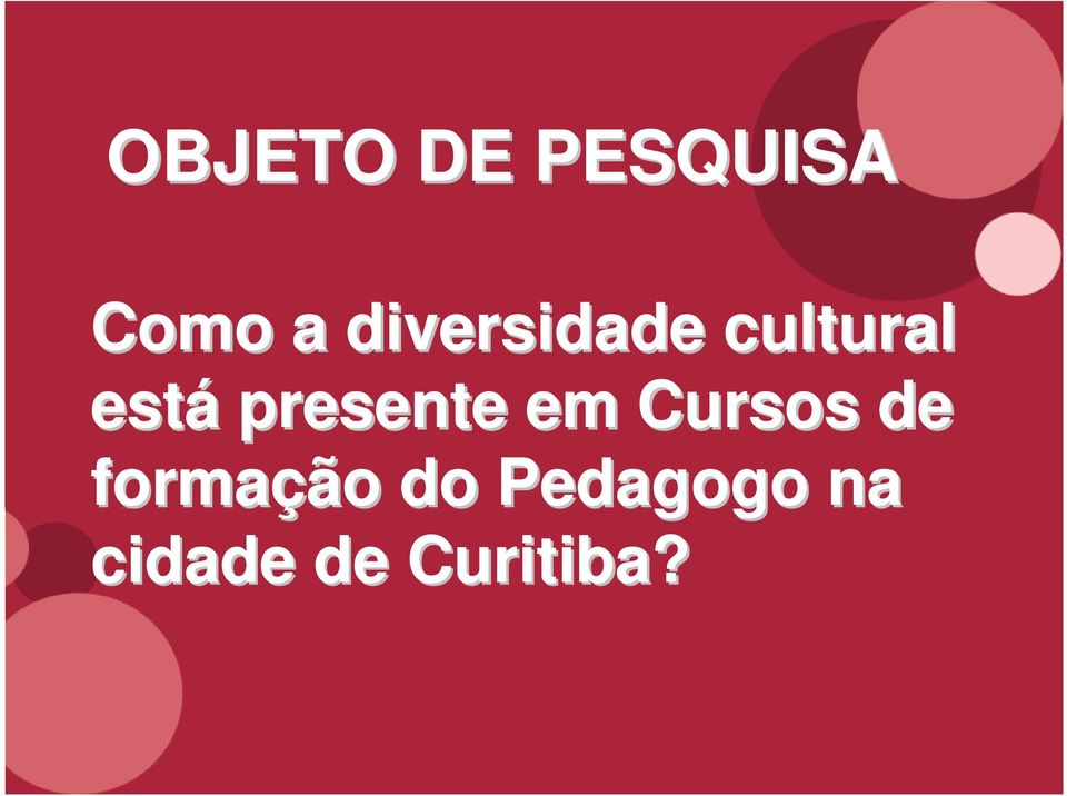 presente em Cursos de