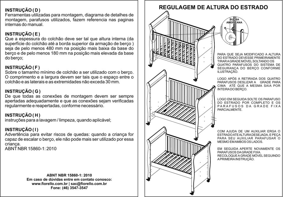 MANUAL DE MONTAGEM E INSTRUÇÕES DE USO BERÇO SONHO ENCANTADO / PREMIUM -  PDF Free Download