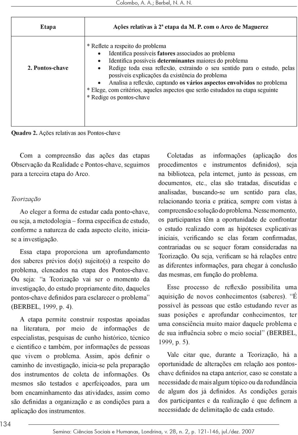 sentido para o estudo, pelas possíveis explicações da existência do problema Analisa a reflexão, captando os vários aspectos envolvidos no problema * Elege, com critérios, aqueles aspectos que serão