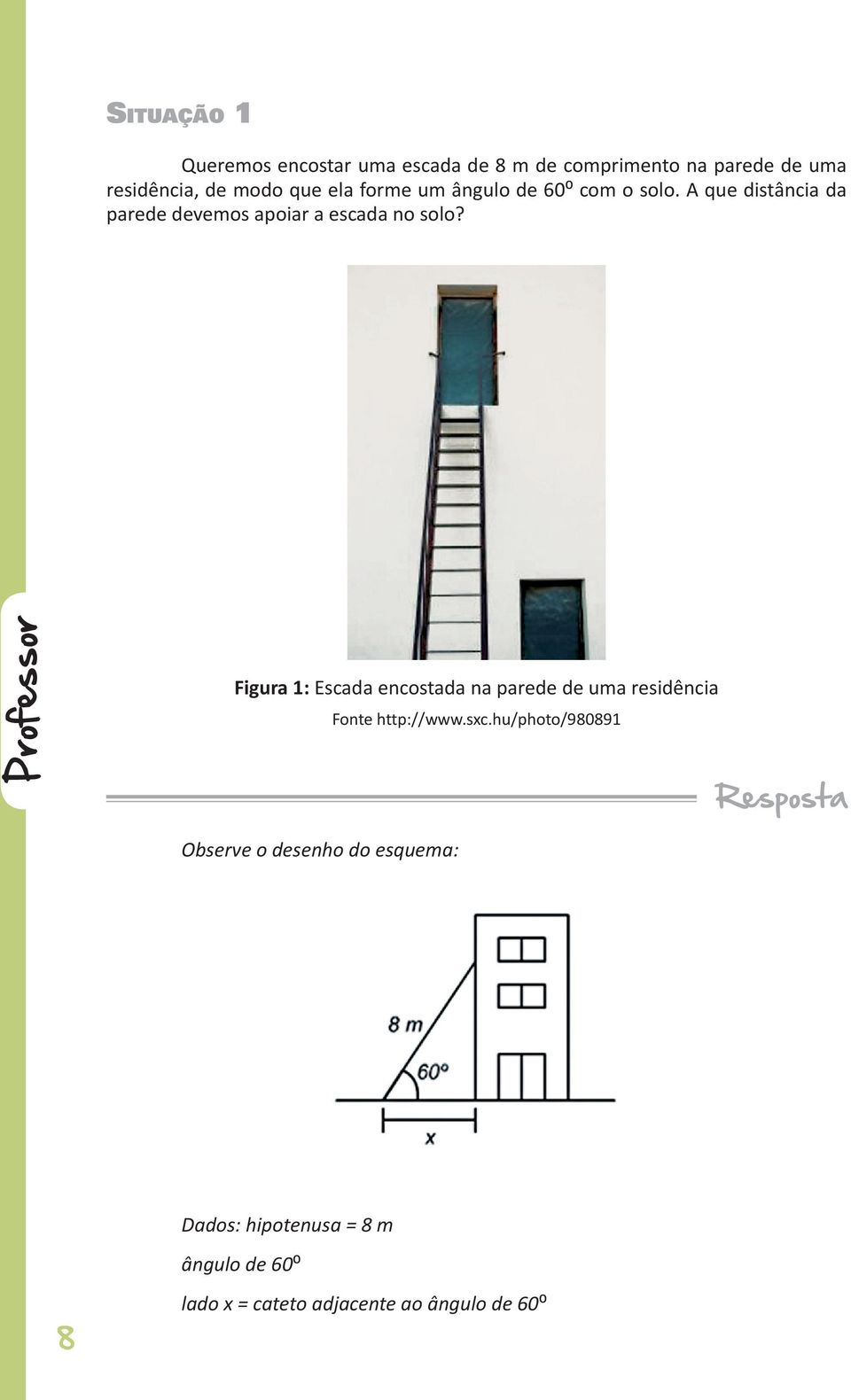 Figura 1: Escada encostada na parede de uma residência Fonte http://www.sxc.