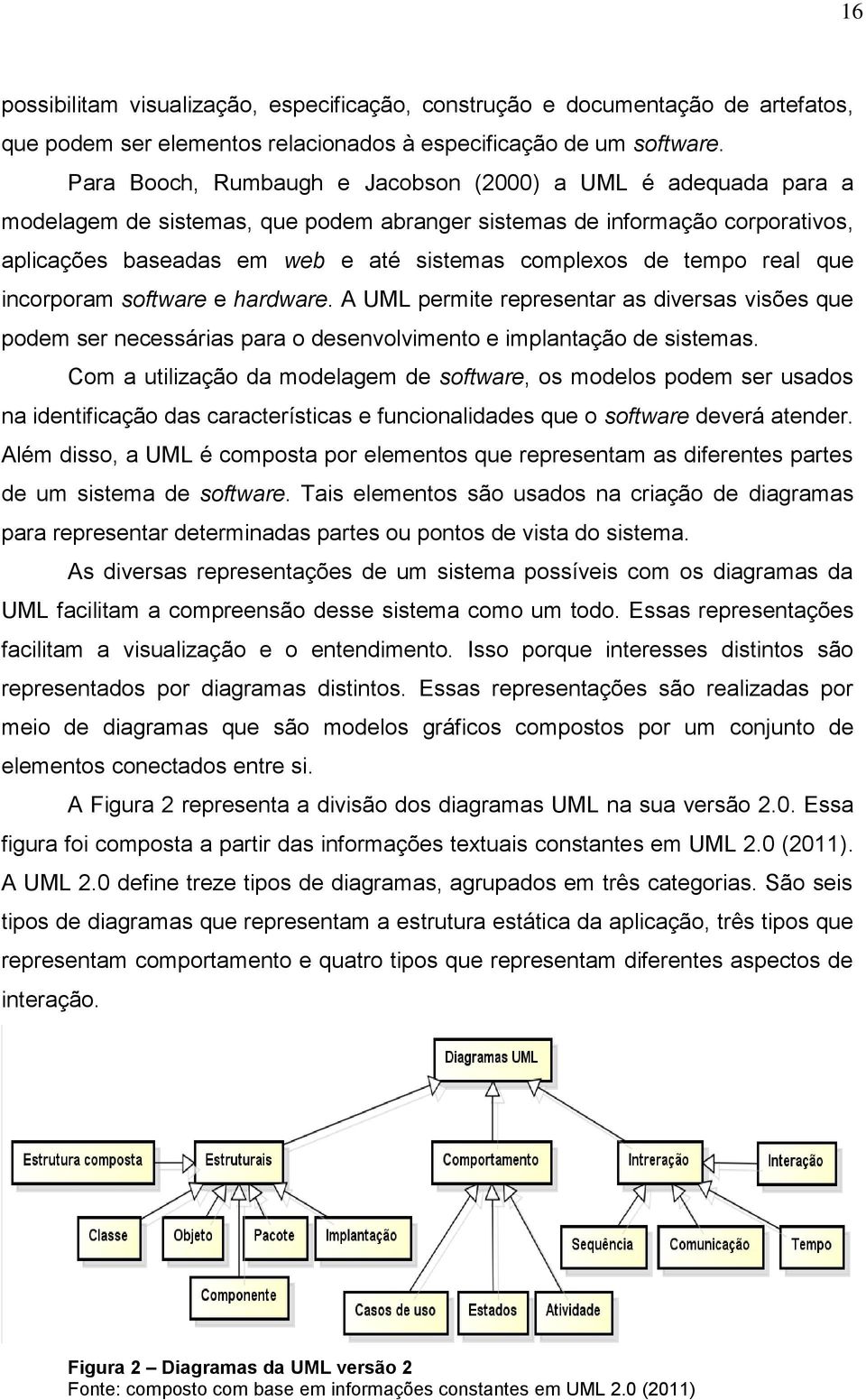 tempo real que incorporam software e hardware. A UML permite representar as diversas visões que podem ser necessárias para o desenvolvimento e implantação de sistemas.