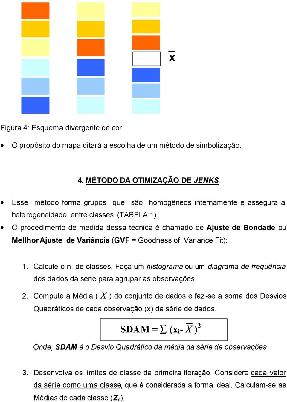 Faça um histograma ou um diagrama de frequência dos dados da série para agrupar as observações. 2.