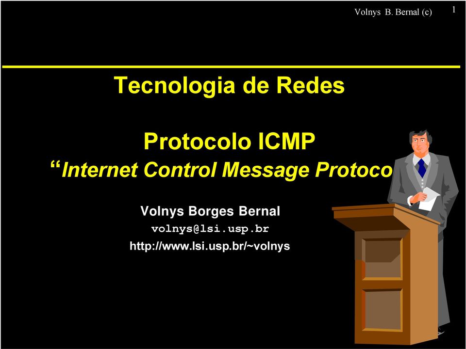 Protocolo ICMP Internet Control Message