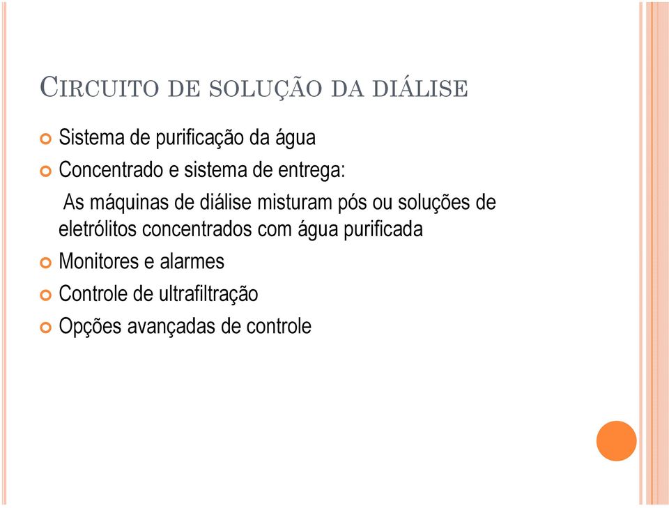 pós ou soluções de eletrólitos concentrados com água purificada