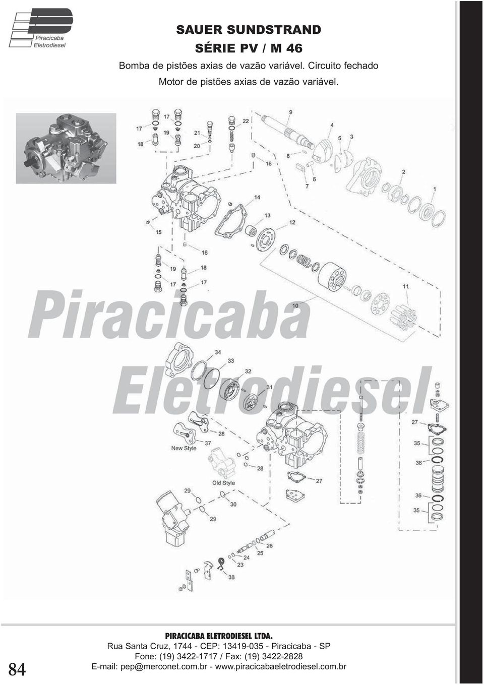 Circuito fechado Motor de  84