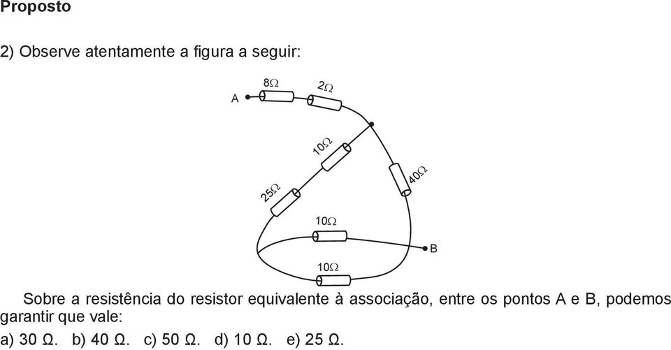 equivalente à associação, entre os pontos e, podemos