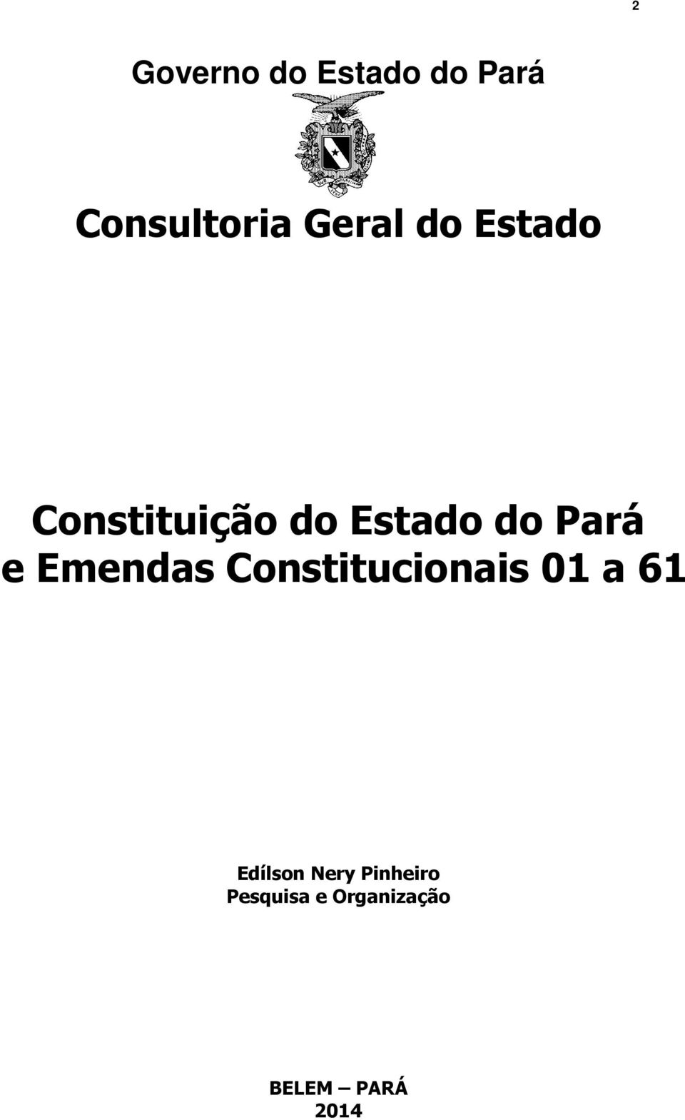Emendas Constitucionais 01 a 61 Edílson Nery