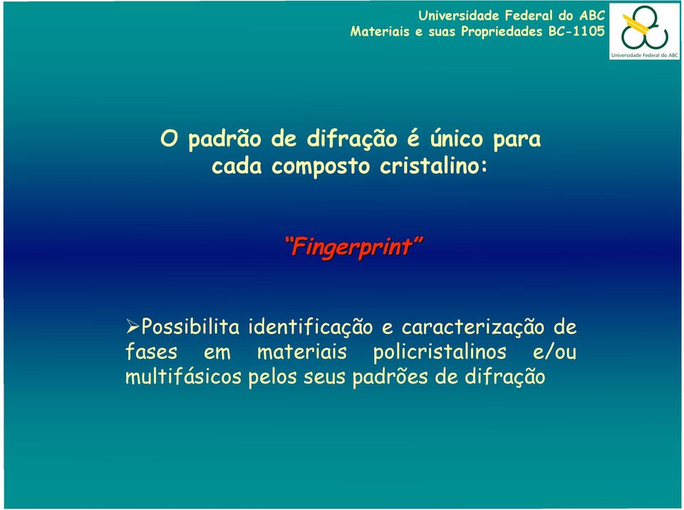 e caracterização de fases em materiais