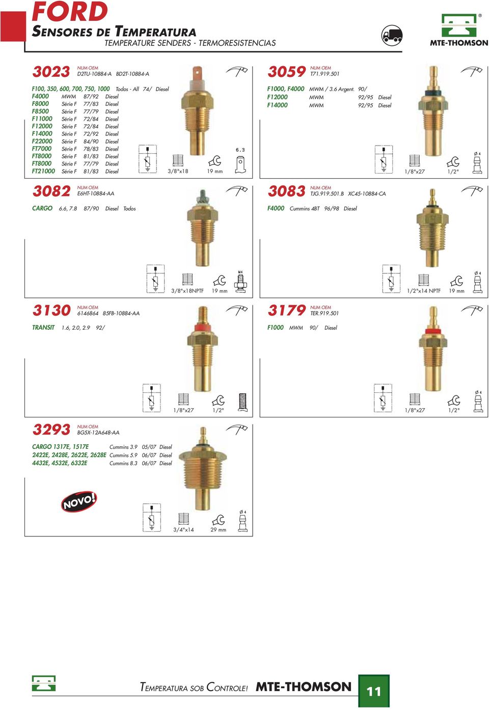 Série F 72/92 Diesel F22000 Série F 84/90 Diesel FT7000 Série F 78/83 Diesel FT8000 Série F 81/83 Diesel FT8000 Série F 77/79 Diesel FT21000 Série F 81/83 Diesel F1000, F4000 MWM / 3.6 Argent.