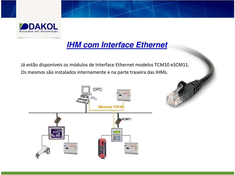 Ethernet modelos TCM10 escm11.