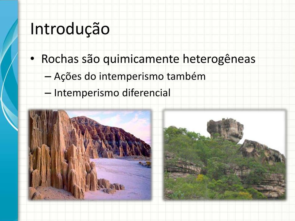 Ações do intemperismo