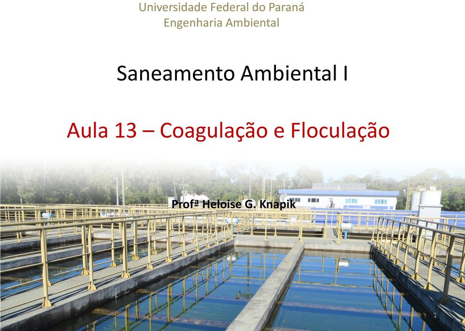 Ambiental I Aula 13 Coagulação e