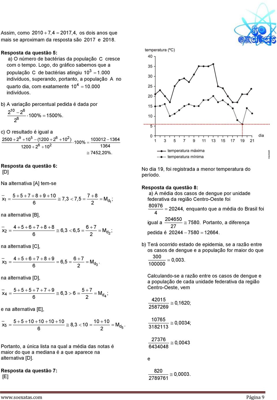 6 2 c) O resultado é igual a 9 5 6 2 2500+ 2 + 10 (1200+ 2 + 10 ) 10012 164 100% = 6 2 1200+ 2 + 10 164 7452,20%.