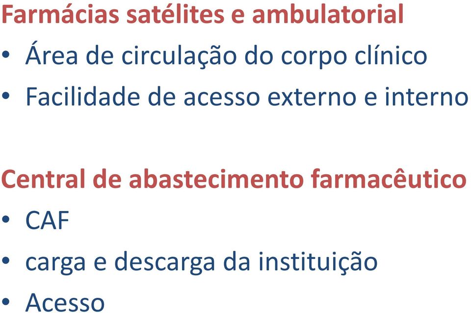 acesso externo e interno Central de