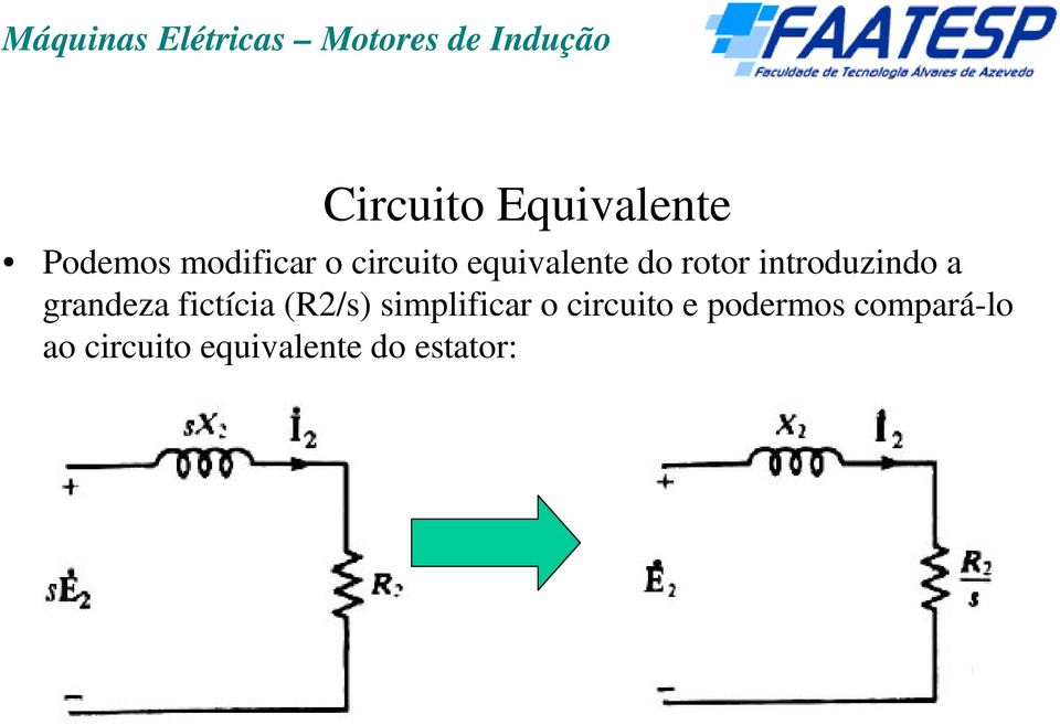 grandeza fictícia (R2/s) simplificar o circuito