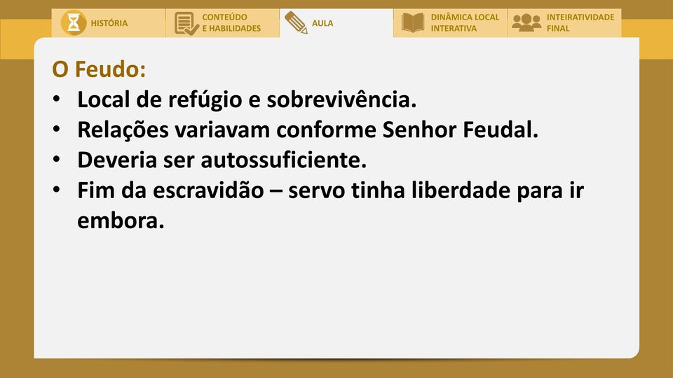 Deveria ser autossuficiente.