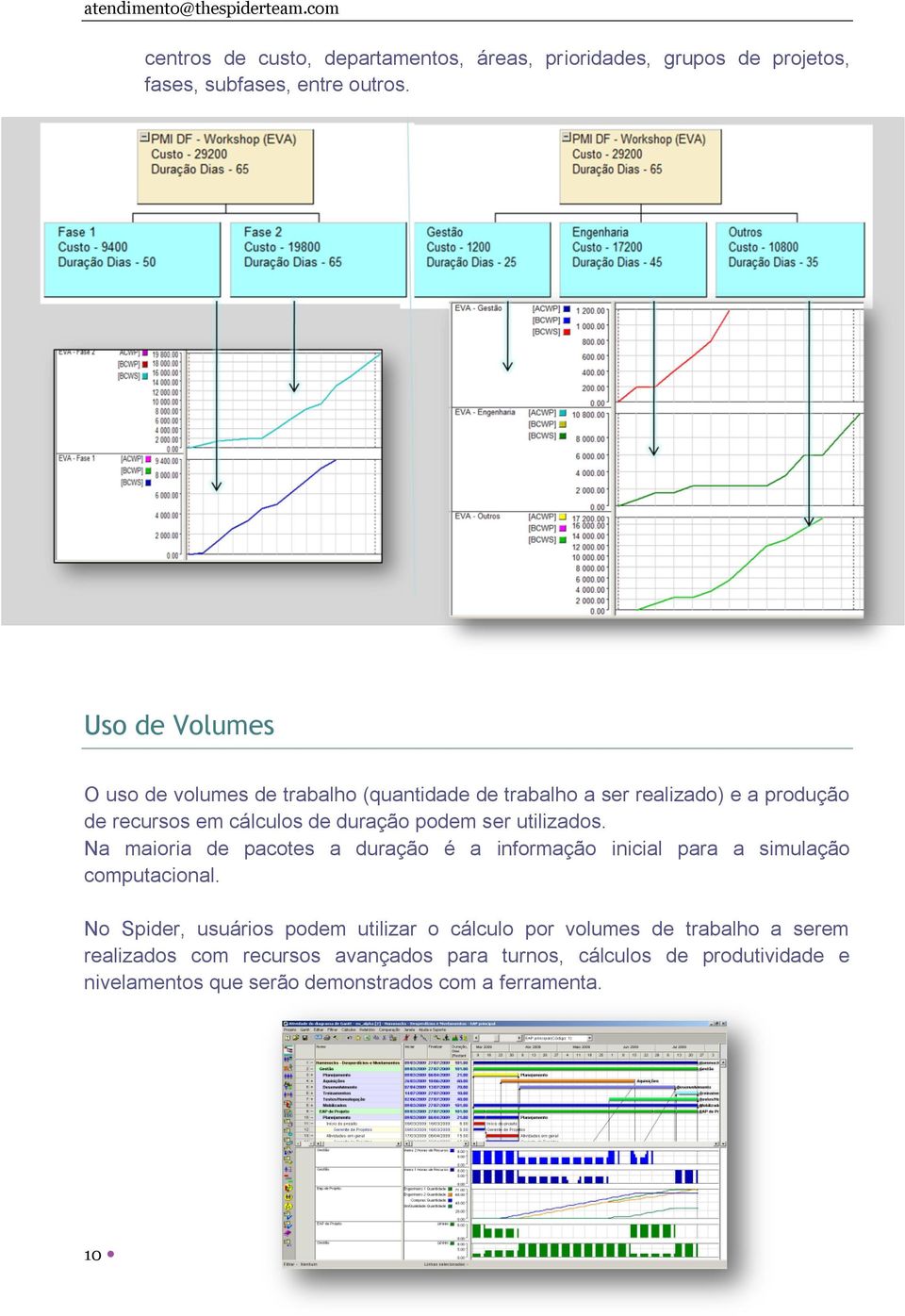 ser utilizados. Na maioria de pacotes a duração é a informação inicial para a simulação computacional.