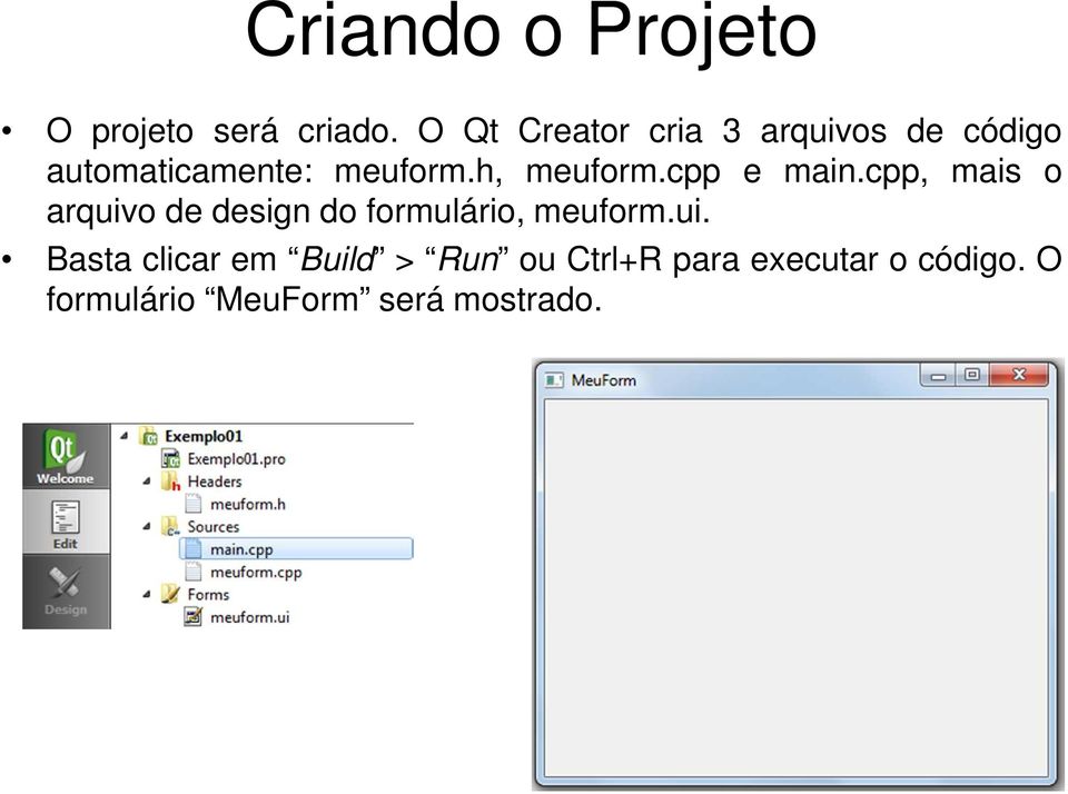 h, meuform.cpp e main.