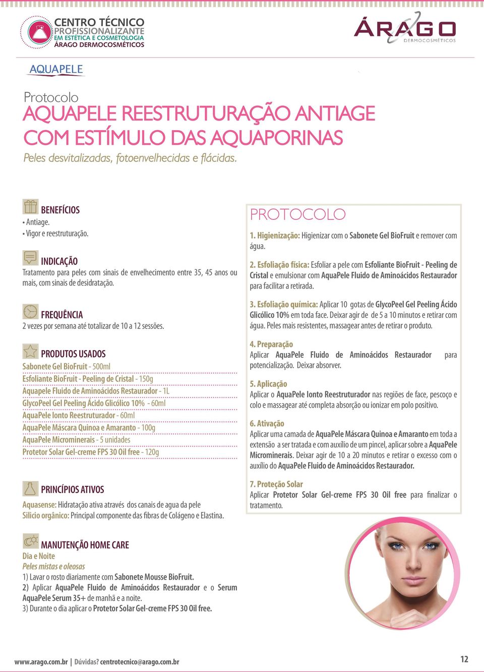 Sabonete Gel BioFruit - 500ml Esfoliante BioFruit - Peeling de Cristal - 150g Aquapele Fluido de Aminoácidos Restaurador - 1L GlycoPeel Gel Peeling Ácido Glicólico 10% - 60ml AquaPele Ionto