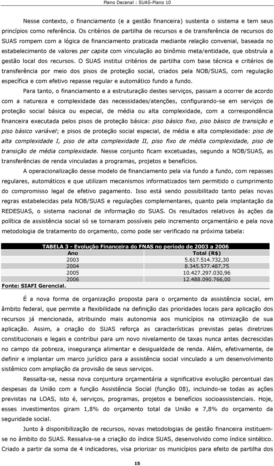 com vinculação ao binômio meta/entidade, que obstruía a gestão local dos recursos.