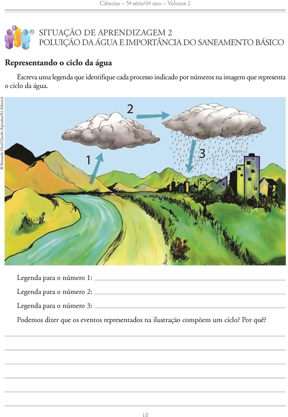 água. Fernando Chuí/Claudio ipinsas/2 Editorial egenda para o número 1: egenda para o número 2: