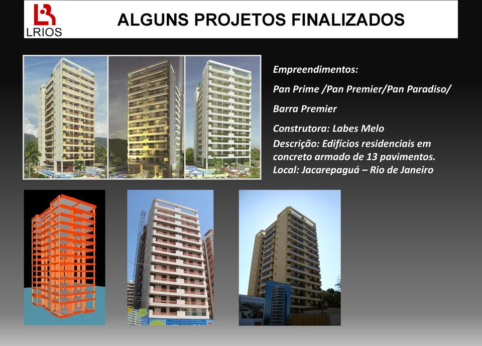 Descrição: Edifícios residenciais em concreto
