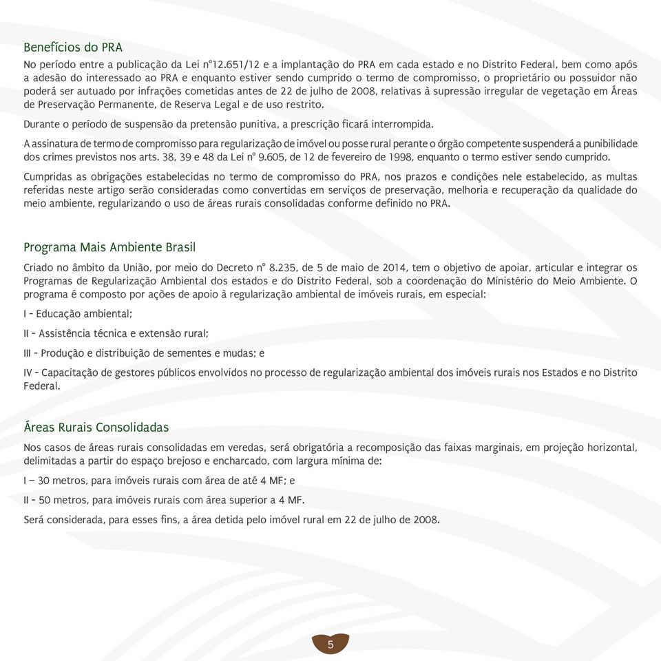 não poderá ser autuado por infrações cometidas antes de 22 de julho de 2008, relativas à supressão irregular de vegetação em Áreas de Preservação Permanente, de Reserva Legal e de uso restrito.