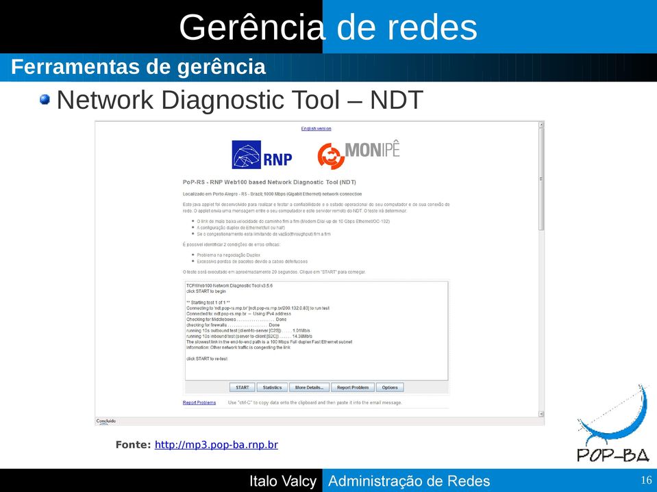 Network Diagnostic Tool