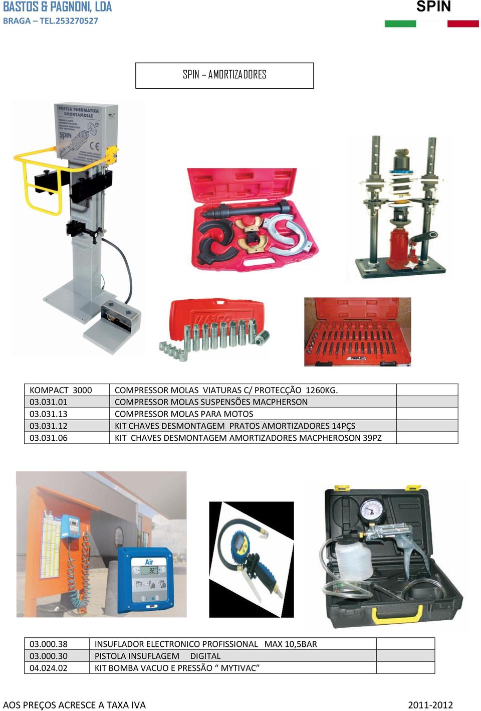 031.06 KIT CHAVES DESMONTAGEM AMORTIZADORES MACPHEROSON 39PZ 03.000.