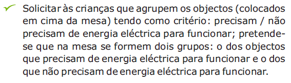 1ª Actividade (Outubro) Ensino Experimental das Ciências Partindo da