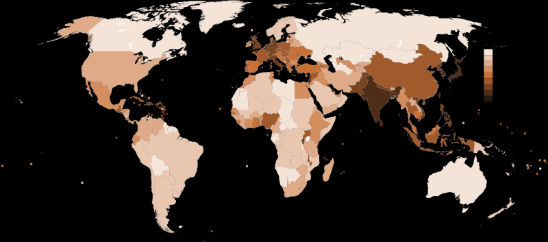 Geografia População (Parte 1) 1. População Mundial: Define-se população mundial como o número total de humanos vivos no planeta num dado momento.