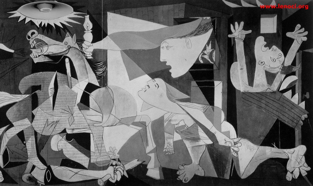 GUERRA CIVIL ESPANHOLA (1936-1939) Guernica é um painel pintado por Pablo Picasso em 1937 por ocasião da Exposição Internacional de Paris.