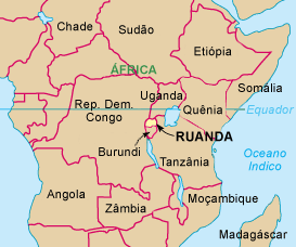 Ruanda - hutus (85%) X tutsi -