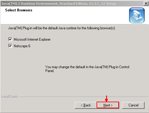 O JRE instala. Quando a instalação está completa, o instalador retira automaticamente.