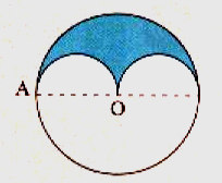 . Determina a área da parte colorida das figura seguintes. (A) (B) (C) (D) (E) (F) ( G) (H) (I) (J) 4. No gráfico seguinte está representada a função f. 4.1. Qual é a ordenada do ponto de abcissa -?